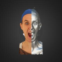 3D head scan of emotions and phonemes - Petra